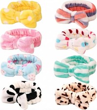 Spa Headbands for Women, Soft Bow Skincare Headband for Washing