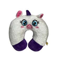 New Kids Unicorn Travel Neck Pillow Big Blue Eye  Horseshoe feet design