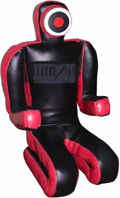 MMA Jiu Jitsu Judo Punching Bag Grappling Dummy  Wrestling Vinyl Black- Unfilled