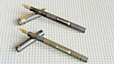2 BEAUTIFUL VINTAGE HARD RUBBER WATERMAN'S FOUNTAIN PENS: NO. 52 AND NO. 55!