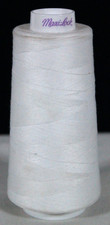 MAXI-LOCK ALL-PURPOSE 100 POLYESTER SERGER THREAD 3000 YD CONE WHITE NEW