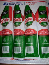 4 - PACKS GALLO ITALIAN SALAMI DRY SALAME "Family Size"  13 Oz Each Fast & Fresh