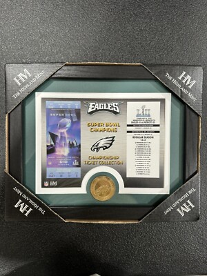 The Highland Mint NFL Eagles Championship Ticket Collection