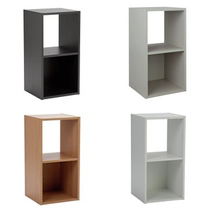 Argos Home Squares 2 Cube Storage Unit Choice Of Black Grey