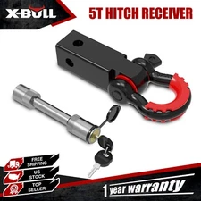 X-BULL 2" Universal Trailer Shackle 5T Hitch Receiver with 3/4" D Ring Shackle