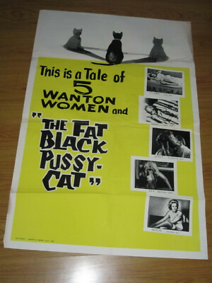 Fat Black Pussy-Cat Movie Poster Original 1sh Movie Poster | eBay