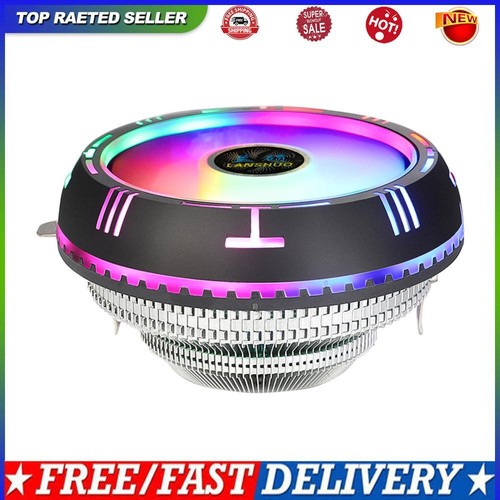 CPU Air Cooler with 90mm Silent Fan Aluminum Fins Low Profile CPU