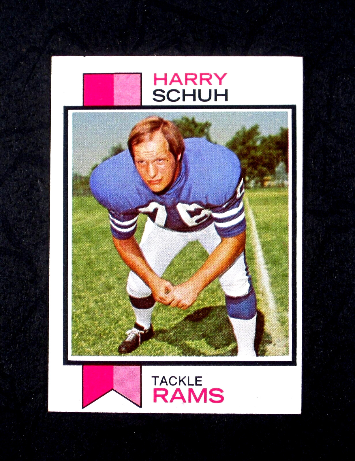 1973 TOPPS SET BREAK #273 HARRY SCHUH Los Angeles Rams EX