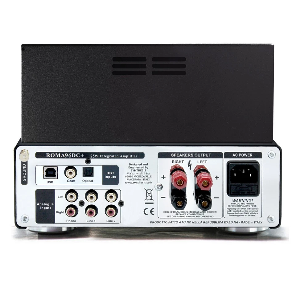 SYNTHESIS ROMA 96DC+ AL SILVER AMPLIFICATORE A VALVOLE CON DAC NUOVO GARANZIA UF - Immagine 2 di 2
