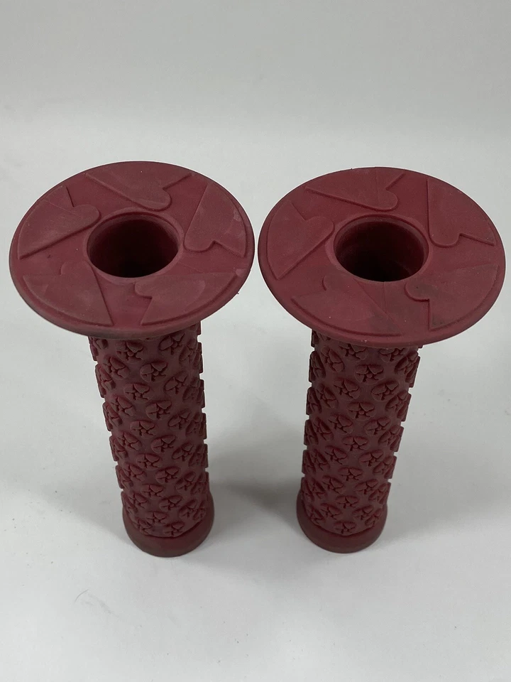 Empuñaduras Underground Products UGP Old Mid School BMX Rojo Granate S&M Estándar T-1 OG Foto 3 de 4