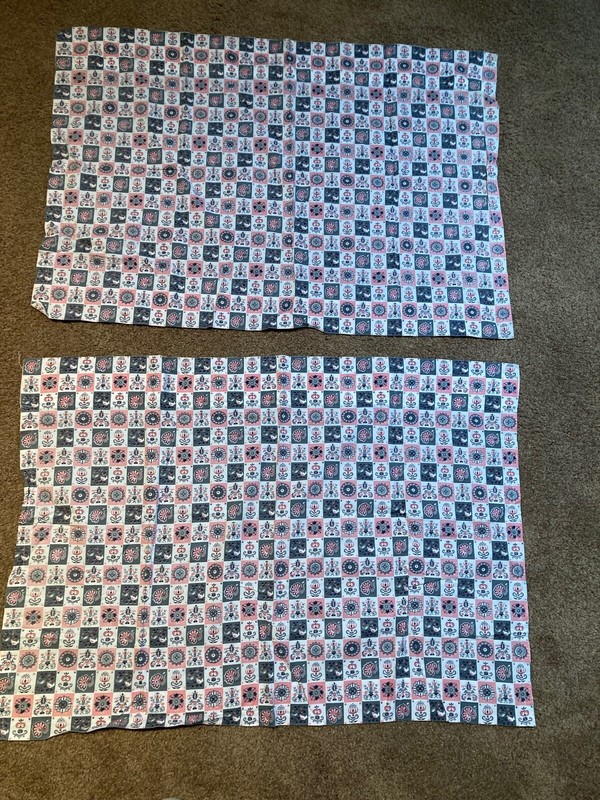 Vintage 1950s Kitchen Curtains