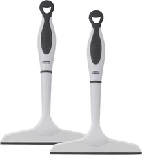 Superio 6" Window Rubber Squeegee with Hanging Loop, 2 Pack, Grey