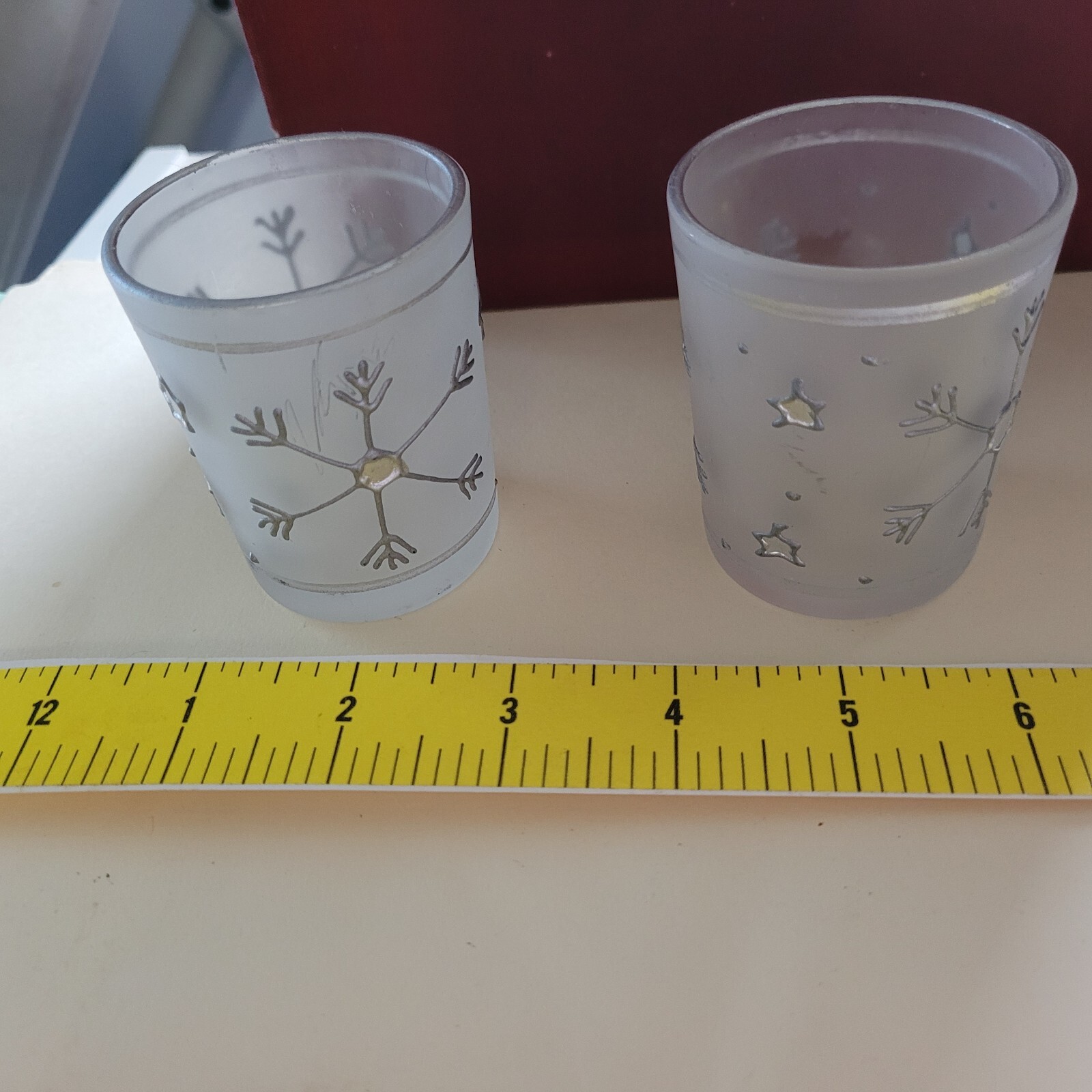 Glass Tealight Candle Holder Set of 2 - Votive Tea Light Holders-image