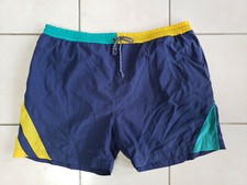 Vintage Members Only Baggy Swimsuit/Shorts/Trunks, Color Block Nylon, XL