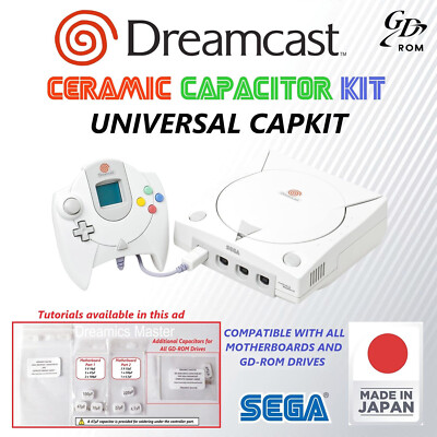 SEGA Dreamcast | SMD Ceramic Capacitor Replacement Kit | Universal Capkit