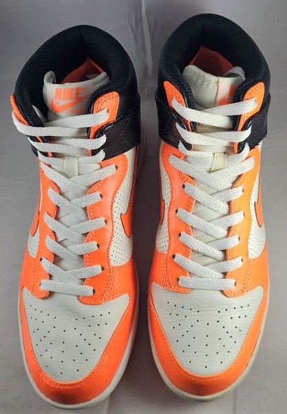 Tenis NIKE Zoom Dunk 2009 High Tops Naranja Negro y Blanco RAROS Talla 9 4