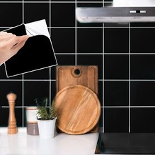 Wall Stickers Tile Stickers, 50PCS 6' X 6'Square Bathroom/Kitchen Tile Stickers