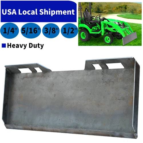 1/4" 5/16" 3/8" 1/2" Skid Steer Loader Mount Plate Quick Tach Attachment Heavy