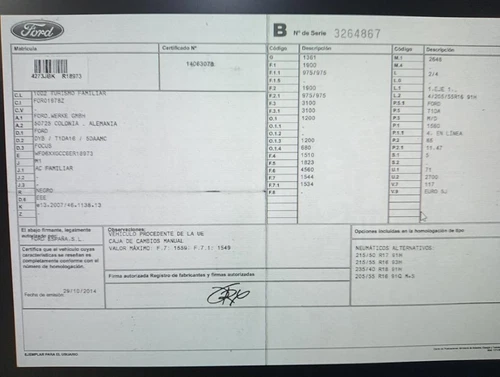 BM51611B68 Cinturon Seguridad Trasero Derecho para FORD FOCUS SPORTBREAK 125844 - Imagen 10 de 10