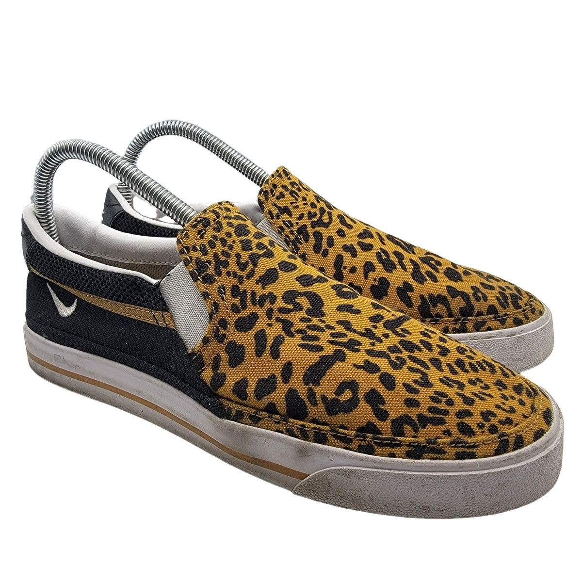 Nike Court Legacy Women's Slip On Shoes Cheetah Print Sneakers DJ5938-001