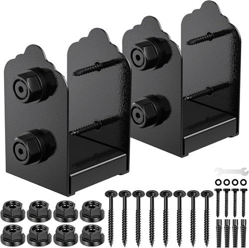 4x4 Post Base, 2Pcs Stainless Steel Adjustable Post Anchor Bracket (Internal 3.5