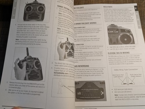 SPEKTRUM DX5E Instruction Manual 2010 NICE! Radio Controlled Transmitter DX5E - Picture 7 of 7