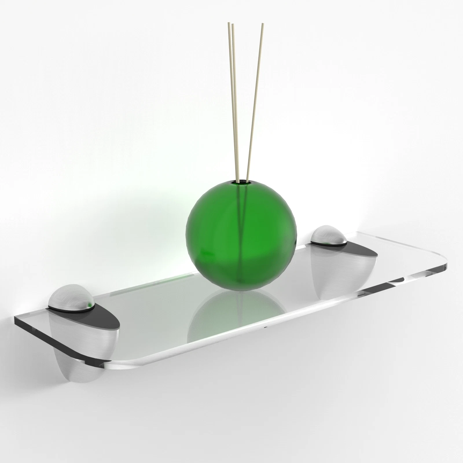 Acrylic Safety Shelf & Fixings for Home or Retail Shop Display Shelves
