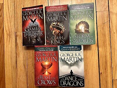 Game of Thrones, George R. R. Martin, 5 Book Set Mass Market