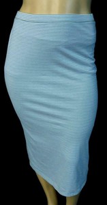 I-heart-ronson-white-gray-stripe-women-039-s-plus-size-stretch-straight-skirt-XL
