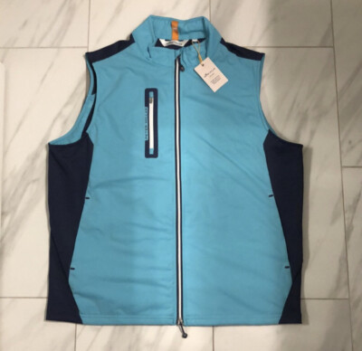 Peter Millar Men's Hyperlight Fuse Hybrid Vest Blue $165 XXL New