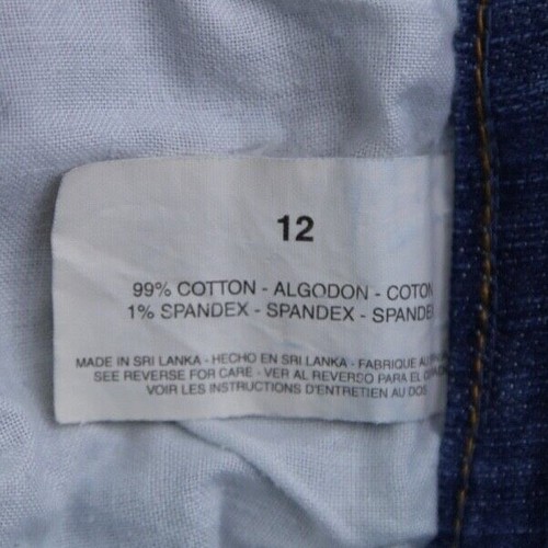 Damen Bandolino blau Bermuda Jeans Shorts Mid Rise Stretch Größe 12 (34x9) - Bild 5 von 7