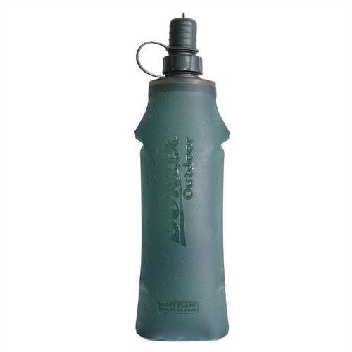 Folding Sport Water Bottle 250/500ml Water Bag Outdoor Soft Flask Fitness - Imagen 14 de 14