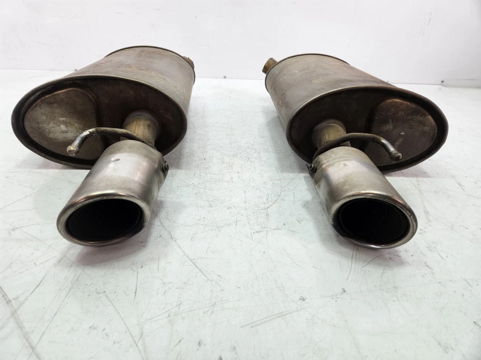 ✅ 04-07 Juego de silenciador de escape tubo trasero derecho izquierdo OEM Jaguar XJ8 Foto 4 de 4