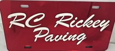 Custom License Vanity Plate Laser Auto Car Tag, Can Say Anything, Made To Order