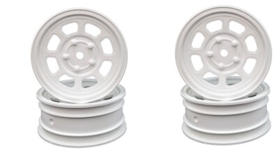 DE Racing Speedway Rear Buggy Wheels White Associated B6 & CW Oval DER-DSB-ARW
