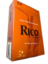 D'Addario RLA1030 Rico Baritone Saxophone Reeds 3.0 10 Pack NEW  SEALED