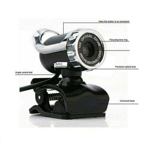 HD Webcam USB Computer Web Camera For PC Laptop With FASR2 W5C5 FAST W0S1 - Afbeelding 6 van 12
