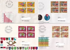 Schweiz CH, 8 FDC mit Viererblöcken, beste Qualität, Angebot 6