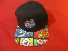 Nintendo Super Mario Bros. Baseball Cap Youth Boys Gamer Snapback Hat One Size