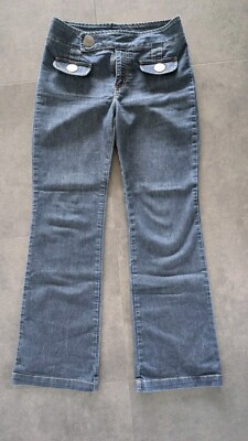 True VINTAGE Lee Sexy Flare/ Bell Bottom US 12 Eher De38, Dunkel Blau