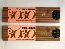 24 VINTAGE COLLEEN PENCILS: COMPLETE BOXES OF "no.3030" HB / H - JAPAN - UNUSED