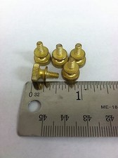 5 pcs Brass Knurled Head Thumb Screw w/ Flared 6-32 Thread 1/2" Long 33010