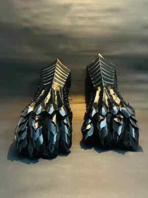 Nazgul Steel Gauntlet Gloves LOTR Cosplay Medieval Armor Handmade Pair XL Size