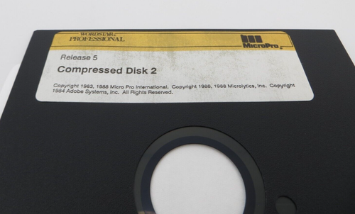 WORDSTAR Rel 5.0 1988 5.25" Floppy Disks vintage MicroPro computer program - Picture 3 of 8