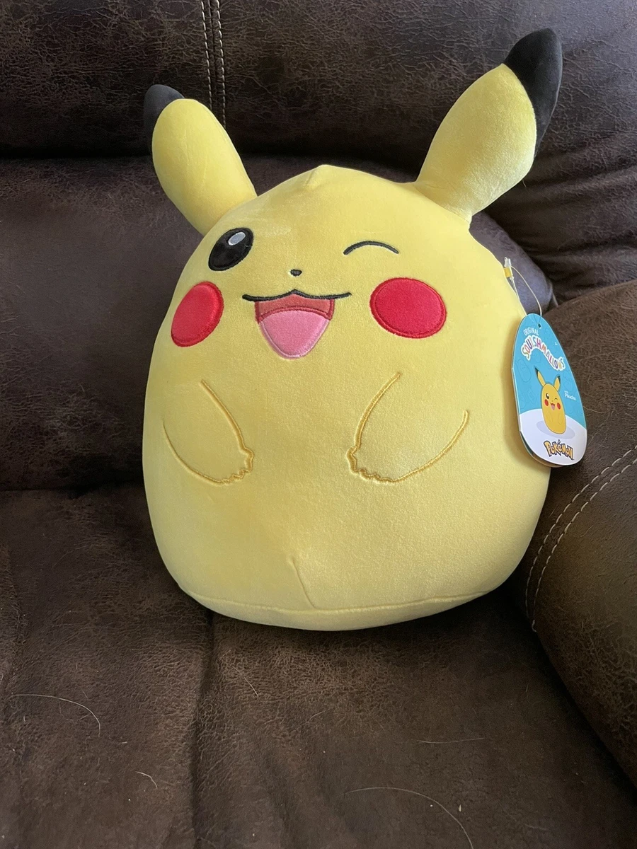 Winking Pikachu Squishmallows Plush - 12 In.