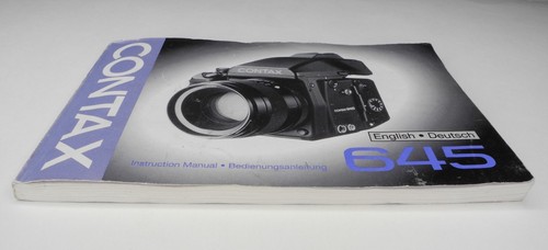 Contax 645 Original Cámara SLR Manual de Instrucciones/Guía en Inglés y Alemán - Imagen 10 de 13