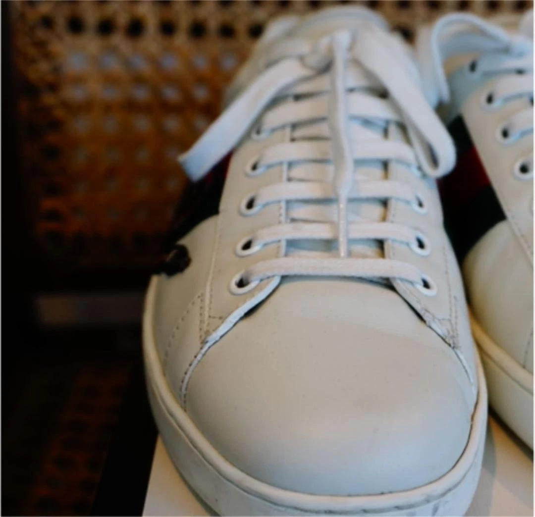 GUCCI Men s Ace Embroidered Sneakers Snake Size UK7 US 7.5 456230 A38G0 9064