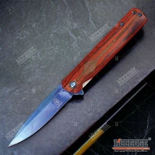 8" Pocket Knife Gentleman Blade Rescue Knife EDC Folding Knife w/ Belt Clip