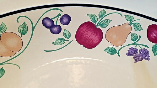 Princess House Orchard Medley Large Pasta – Salad – Fruit - Serving Bowl 12.5" - Picture 4 of 7