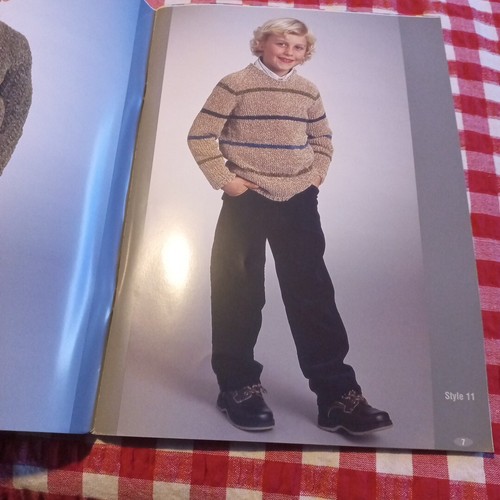 π Patons 1228 Size 2-12 21 Styles Knitting Pattern Book Children Kids Velveteen - Picture 7 of 21